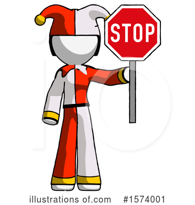 Royalty-Free (RF) White Design Mascot Clipart Illustration by Leo Blanchette - Stock Sample #1574001
