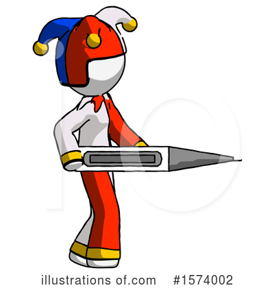 Royalty-Free (RF) White Design Mascot Clipart Illustration by Leo Blanchette - Stock Sample #1574002