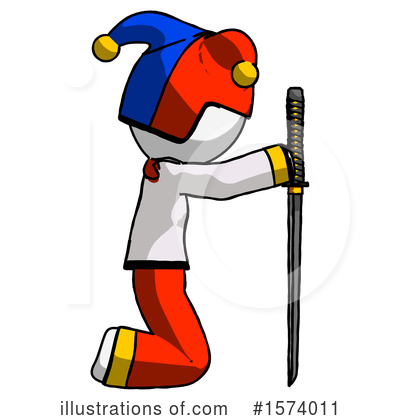 Royalty-Free (RF) White Design Mascot Clipart Illustration by Leo Blanchette - Stock Sample #1574011