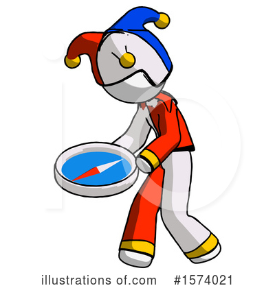 Royalty-Free (RF) White Design Mascot Clipart Illustration by Leo Blanchette - Stock Sample #1574021