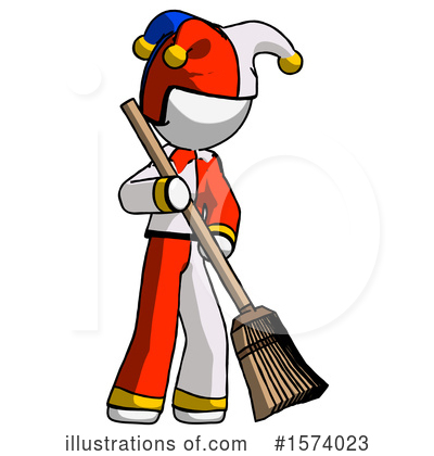 Royalty-Free (RF) White Design Mascot Clipart Illustration by Leo Blanchette - Stock Sample #1574023