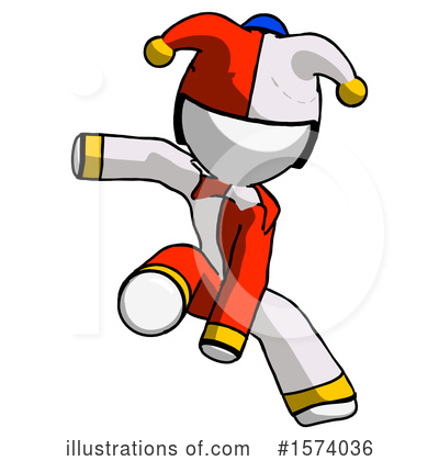 Royalty-Free (RF) White Design Mascot Clipart Illustration by Leo Blanchette - Stock Sample #1574036