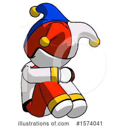 Royalty-Free (RF) White Design Mascot Clipart Illustration by Leo Blanchette - Stock Sample #1574041