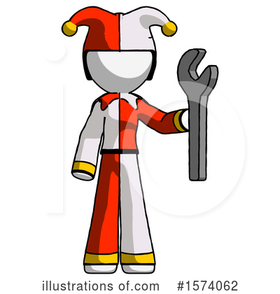 Royalty-Free (RF) White Design Mascot Clipart Illustration by Leo Blanchette - Stock Sample #1574062