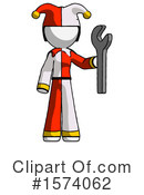 White Design Mascot Clipart #1574062 by Leo Blanchette