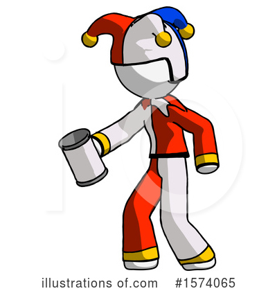 Royalty-Free (RF) White Design Mascot Clipart Illustration by Leo Blanchette - Stock Sample #1574065