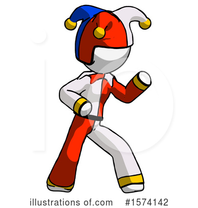 Royalty-Free (RF) White Design Mascot Clipart Illustration by Leo Blanchette - Stock Sample #1574142
