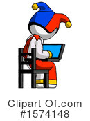 White Design Mascot Clipart #1574148 by Leo Blanchette