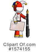 White Design Mascot Clipart #1574155 by Leo Blanchette