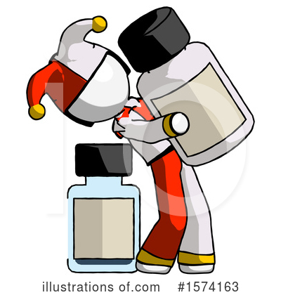 Royalty-Free (RF) White Design Mascot Clipart Illustration by Leo Blanchette - Stock Sample #1574163