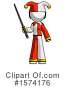 White Design Mascot Clipart #1574176 by Leo Blanchette