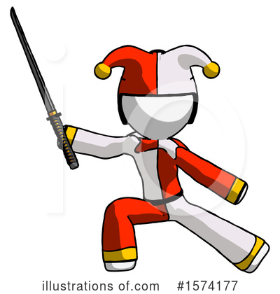 Royalty-Free (RF) White Design Mascot Clipart Illustration by Leo Blanchette - Stock Sample #1574177