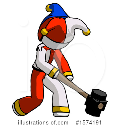 Royalty-Free (RF) White Design Mascot Clipart Illustration by Leo Blanchette - Stock Sample #1574191