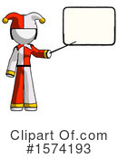 White Design Mascot Clipart #1574193 by Leo Blanchette