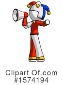White Design Mascot Clipart #1574194 by Leo Blanchette