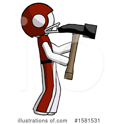 Royalty-Free (RF) White Design Mascot Clipart Illustration by Leo Blanchette - Stock Sample #1581531