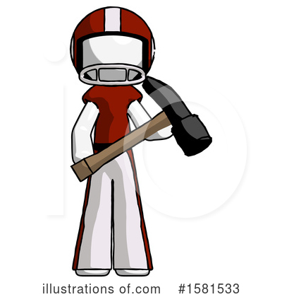 Royalty-Free (RF) White Design Mascot Clipart Illustration by Leo Blanchette - Stock Sample #1581533