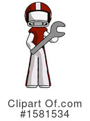 White Design Mascot Clipart #1581534 by Leo Blanchette