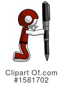White Design Mascot Clipart #1581702 by Leo Blanchette