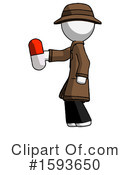 White Design Mascot Clipart #1593650 by Leo Blanchette