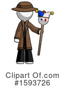 White Design Mascot Clipart #1593726 by Leo Blanchette