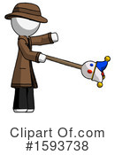 White Design Mascot Clipart #1593738 by Leo Blanchette
