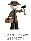 White Design Mascot Clipart #1593771 by Leo Blanchette