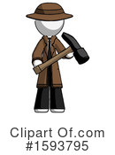 White Design Mascot Clipart #1593795 by Leo Blanchette