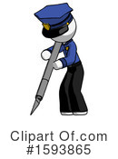 White Design Mascot Clipart #1593865 by Leo Blanchette