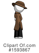 White Design Mascot Clipart #1593867 by Leo Blanchette
