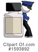 White Design Mascot Clipart #1593892 by Leo Blanchette