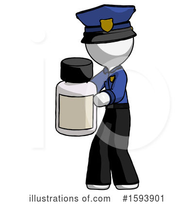 Royalty-Free (RF) White Design Mascot Clipart Illustration by Leo Blanchette - Stock Sample #1593901