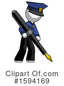 White Design Mascot Clipart #1594169 by Leo Blanchette