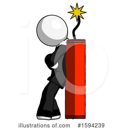 Royalty-Free (RF) White Design Mascot Clipart Illustration by Leo Blanchette - Stock Sample #1594239