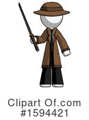 White Design Mascot Clipart #1594421 by Leo Blanchette