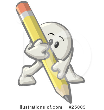 Royalty-Free (RF) White Konkee Character Clipart Illustration by Leo Blanchette - Stock Sample #25803