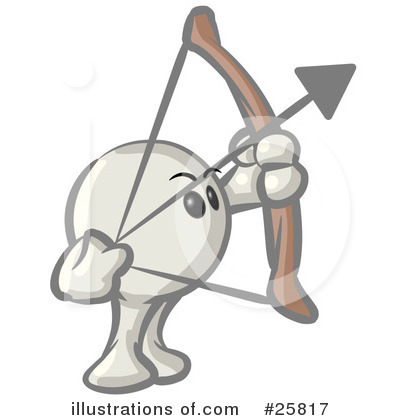 Royalty-Free (RF) White Konkee Character Clipart Illustration by Leo Blanchette - Stock Sample #25817