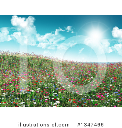 Wildflowers Clipart #1347466 by KJ Pargeter