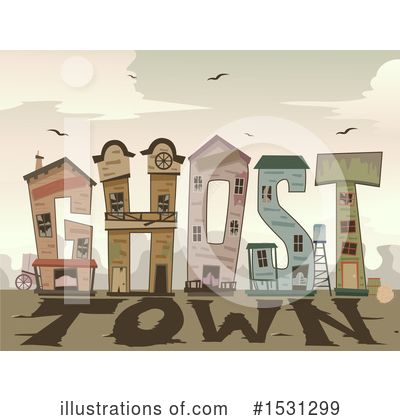 Ghost Town Clipart #1531299 by BNP Design Studio