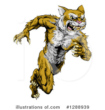 Royalty-Free (RF) Wildcat Clipart Illustration by AtStockIllustration - Stock Sample #1288939