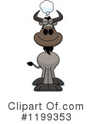 Wildebeest Clipart #1199353 by Cory Thoman