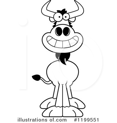 Royalty-Free (RF) Wildebeest Clipart Illustration by Cory Thoman - Stock Sample #1199551