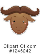 Wildebeest Clipart #1246242 by BNP Design Studio