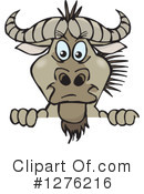 Wildebeest Clipart #1276216 by Dennis Holmes Designs
