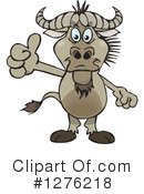 Wildebeest Clipart #1276218 by Dennis Holmes Designs
