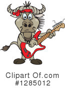 Wildebeest Clipart #1285012 by Dennis Holmes Designs