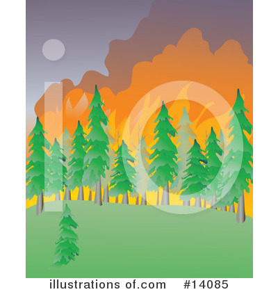Wildfire Clipart #14085 by Rasmussen Images