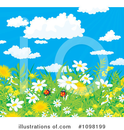 Royalty-Free (RF) Wildflowers Clipart Illustration by Alex Bannykh - Stock Sample #1098199