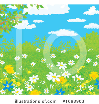 Royalty-Free (RF) Wildflowers Clipart Illustration by Alex Bannykh - Stock Sample #1098903
