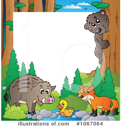 Royalty-Free (RF) Wildlife Clipart Illustration by visekart - Stock Sample #1067064
